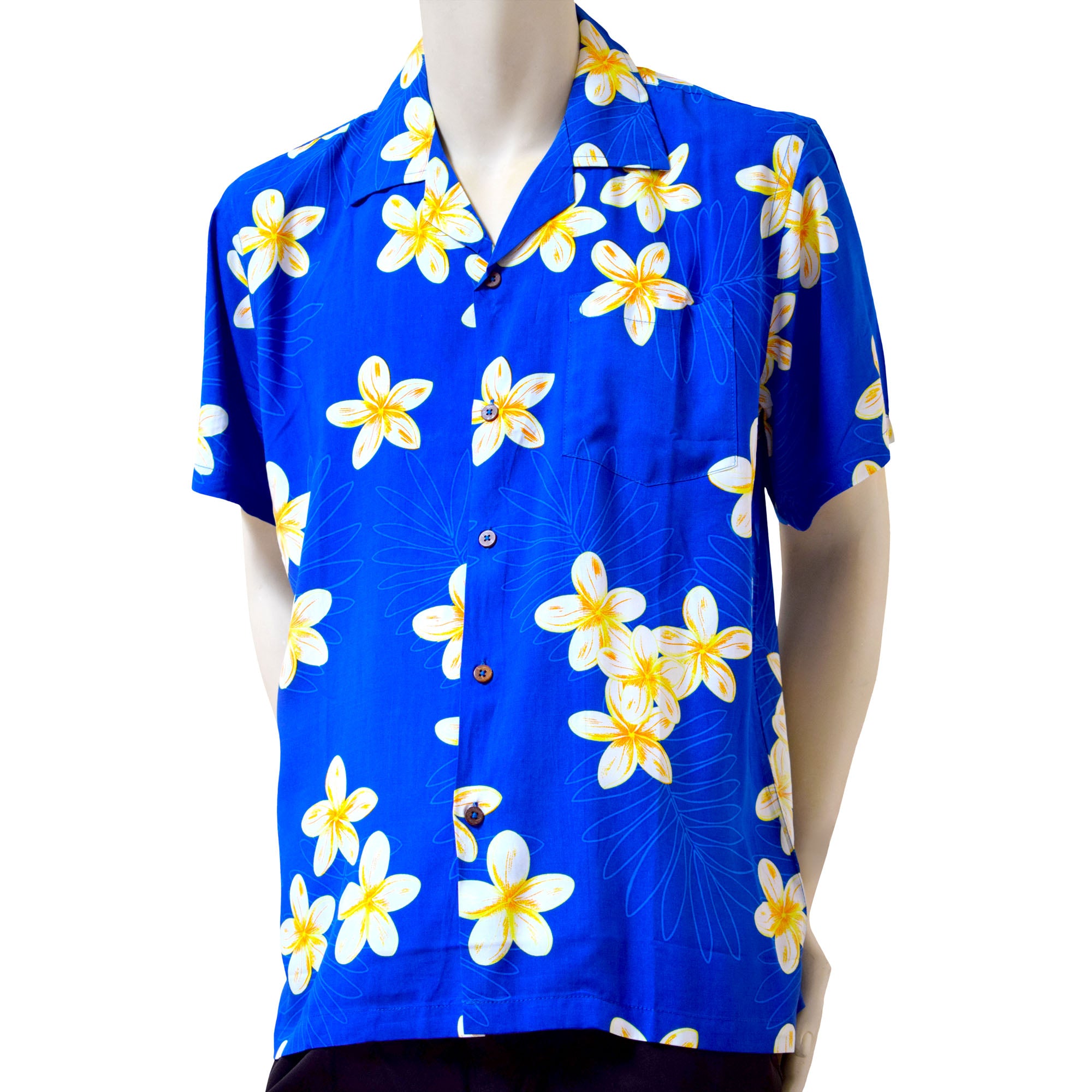 Plumeria Men's Aloha Shirt (Rayon)